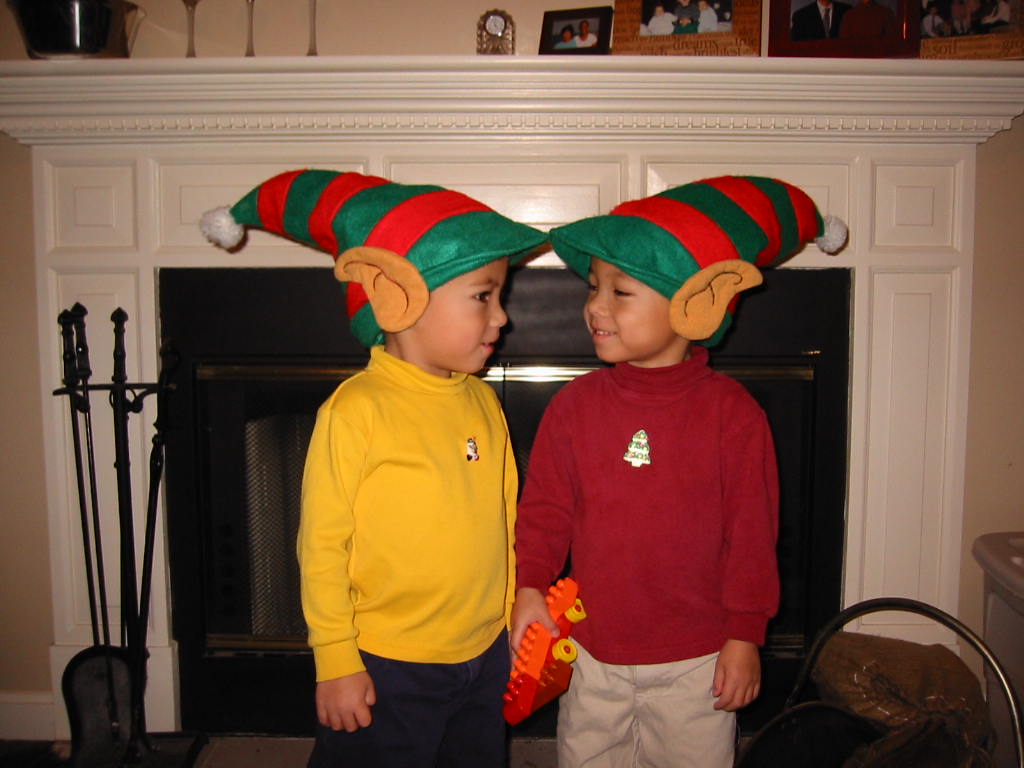 [Two little elves I know]